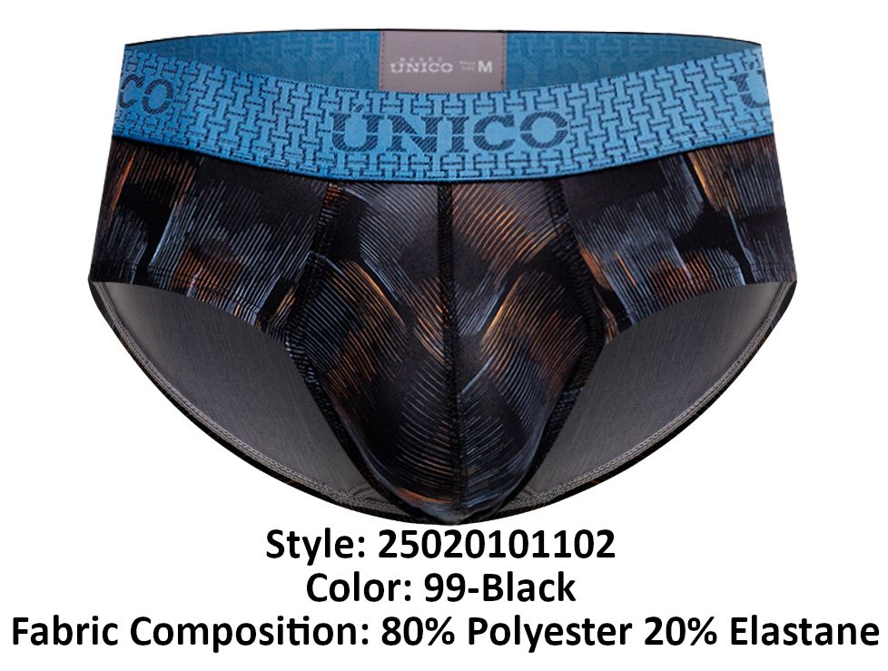Mundo Unico Men's Underwear 25020101102 Epitome Briefs Color 99-Black