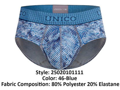 Mundo Unico Men's Underwear 25020101111 Ostion Briefs Color 46-Blue
