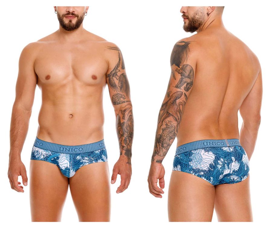 Mundo Unico Men's Underwear 25020101117 Barniz Briefs Color 46-Blue