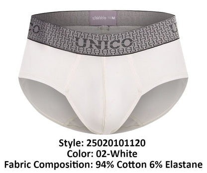 Mundo Unico Men's Underwear 25020101120 Marfil Briefs Color 02-White