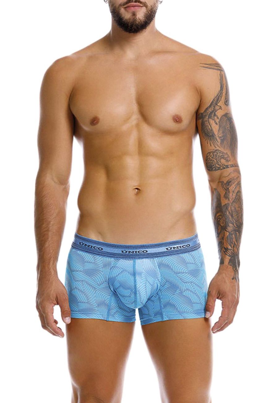 Mundo Unico Men's Underwear 25040100101 Estraza Trunks Color 46-Blue