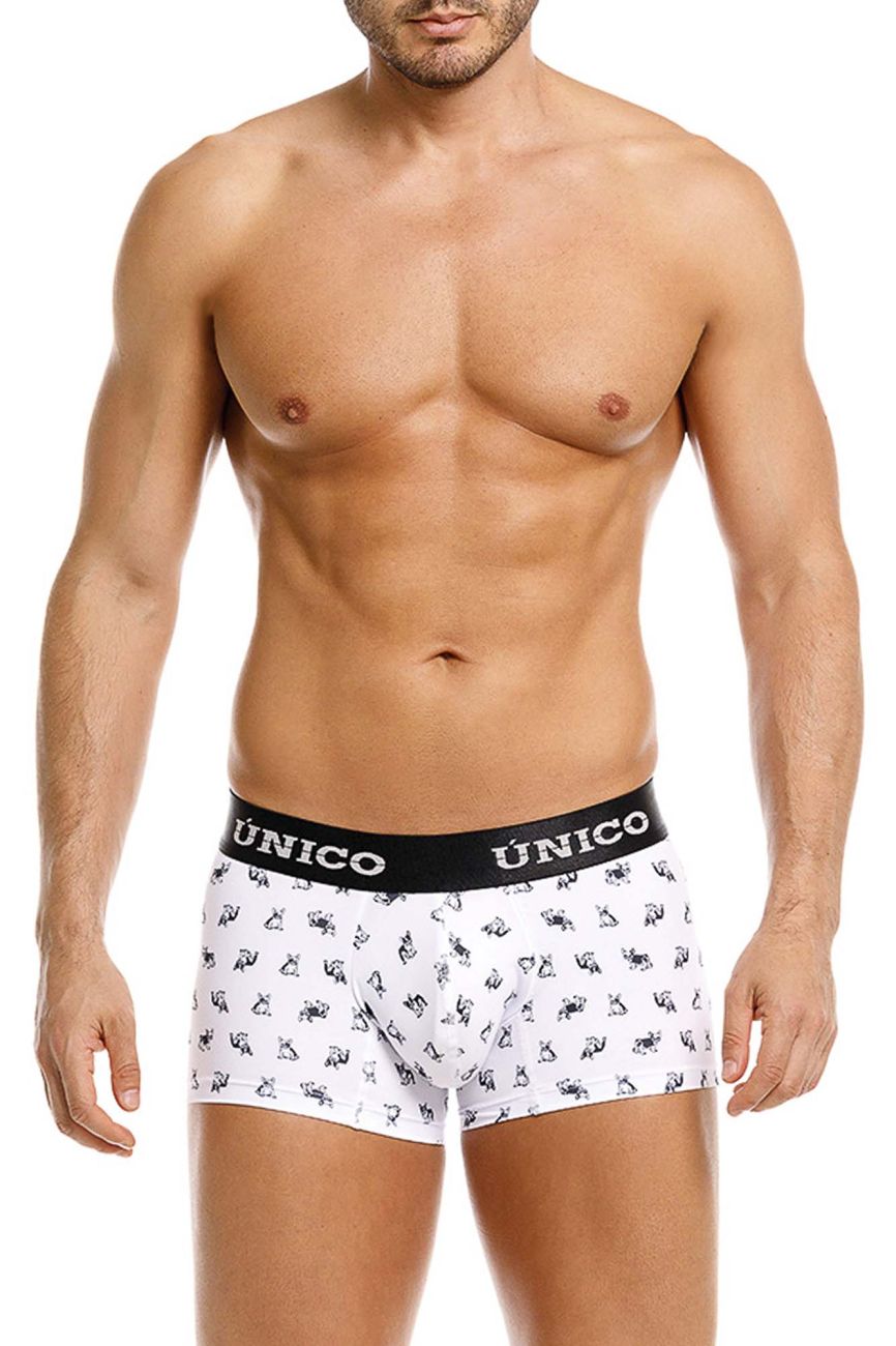 Mundo Unico Men's Underwear 25040100130 Frenchis Trunks Color 00-White