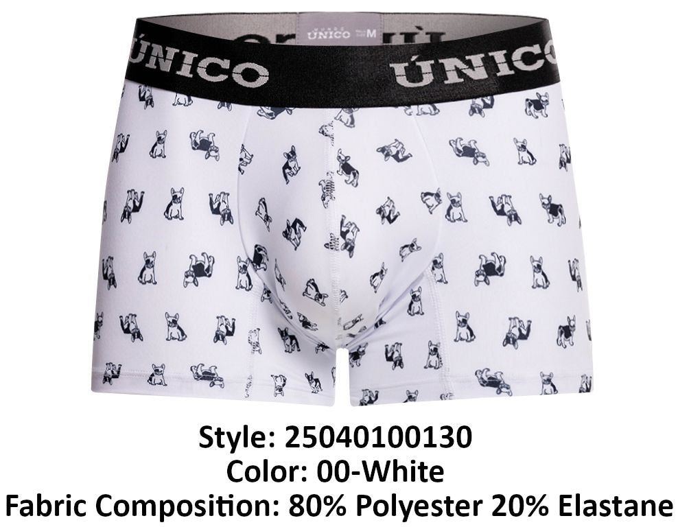 Mundo Unico Men's Underwear 25040100130 Frenchis Trunks Color 00-White