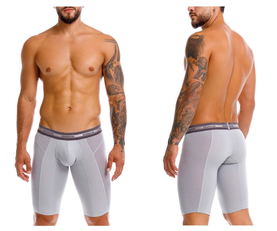 Mundo Unico Men's Underwear 25040100323 Albaricoque Boxer Briefs Color 59-Gray