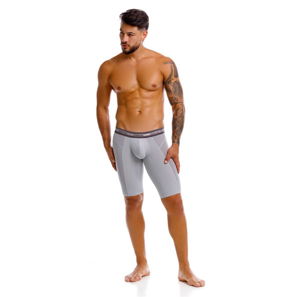 Mundo Unico Men's Underwear 25040100323 Albaricoque Boxer Briefs Color 59-Gray