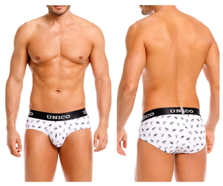 Mundo Unico Men's Underwear 25040101130 Frenchis Briefs Color 00-White