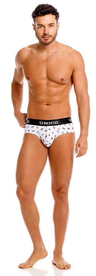 Mundo Unico Men's Underwear 25040101130 Frenchis Briefs Color 00-White