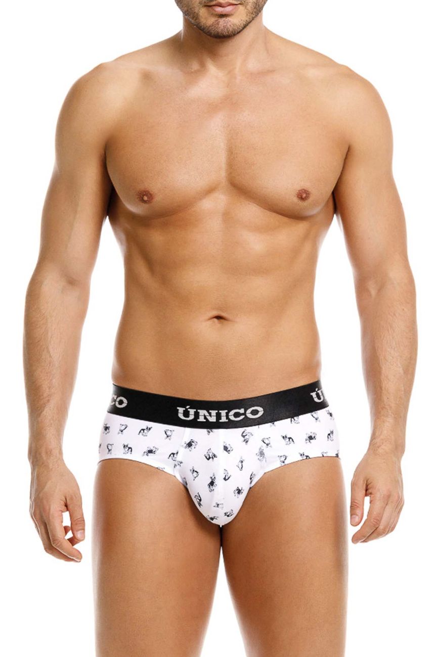 Mundo Unico Men's Underwear 25040101130 Frenchis Briefs Color 00-White