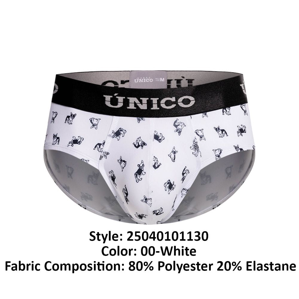 Mundo Unico Men's Underwear 25040101130 Frenchis Briefs Color 00-White