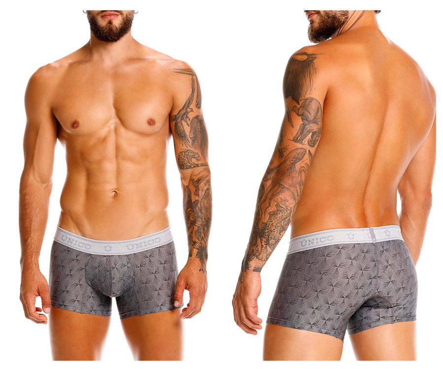 Mundo Unico Men's Underwear 25050100103 Chisell Trunks Color 59-Gray