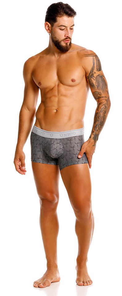 Mundo Unico Men's Underwear 25050100103 Chisell Trunks Color 59-Gray