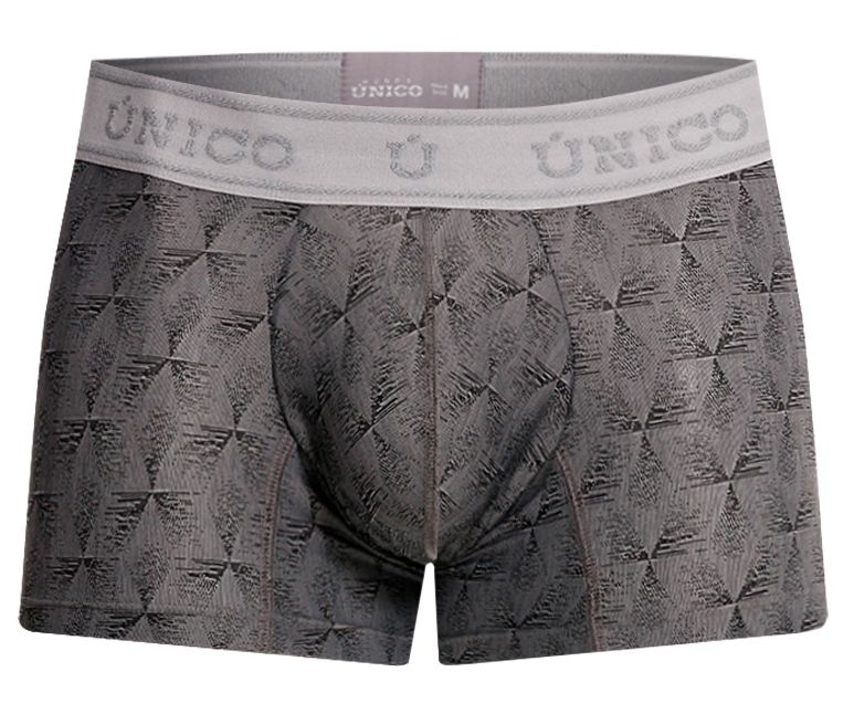 Mundo Unico Men's Underwear 25050100103 Chisell Trunks Color 59-Gray