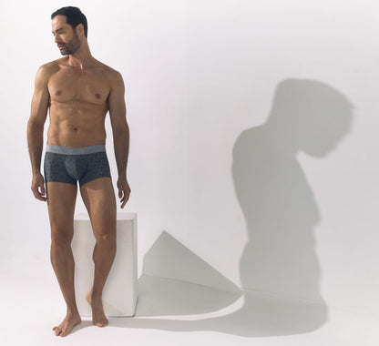 Mundo Unico Men's Underwear 25050100103 Chisell Trunks Color 59-Gray