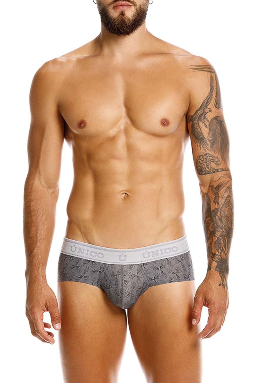 Mundo Unico Men's Underwear 25050101103 Chisell Briefs Color 59-Gray