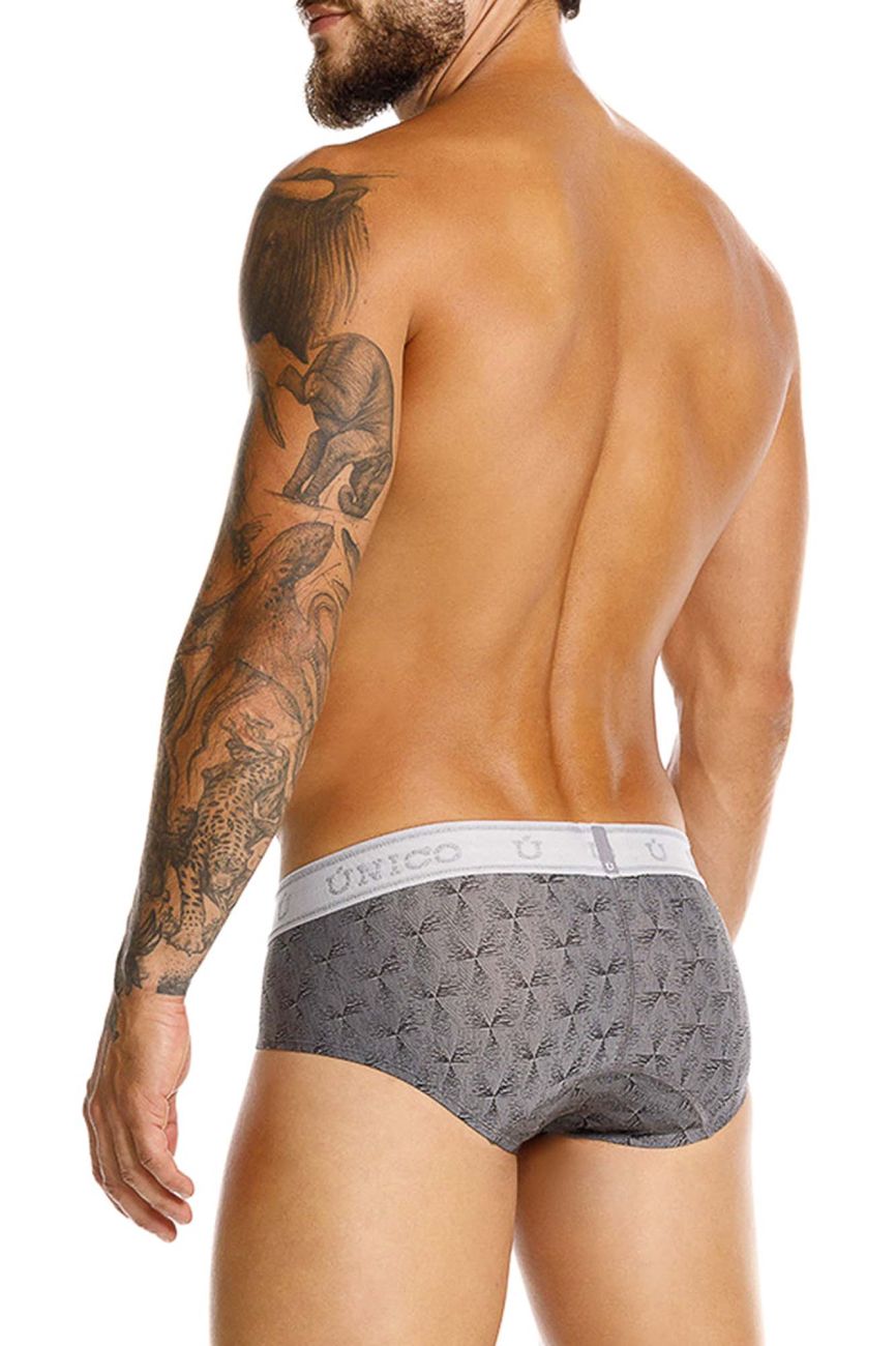 Mundo Unico Men's Underwear 25050101103 Chisell Briefs Color 59-Gray