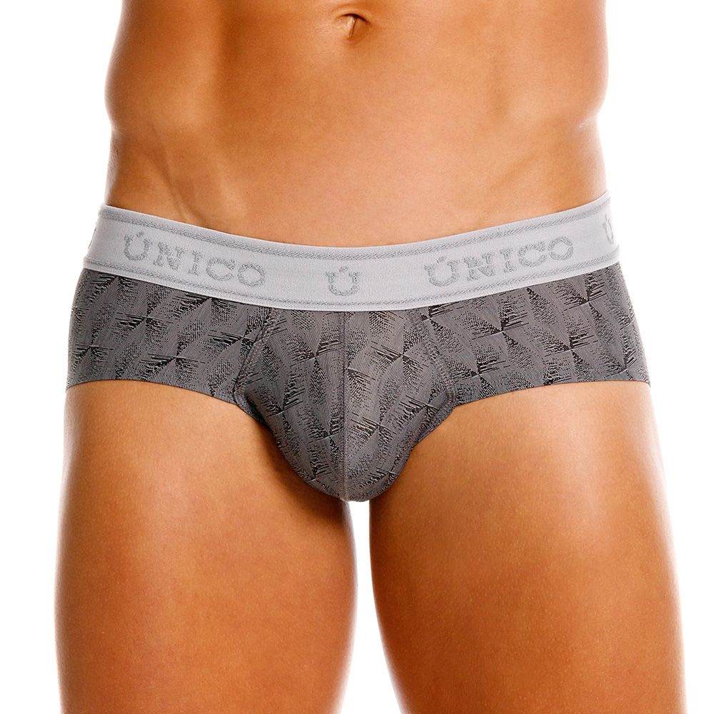 Mundo Unico Men's Underwear 25050101103 Chisell Briefs Color 59-Gray