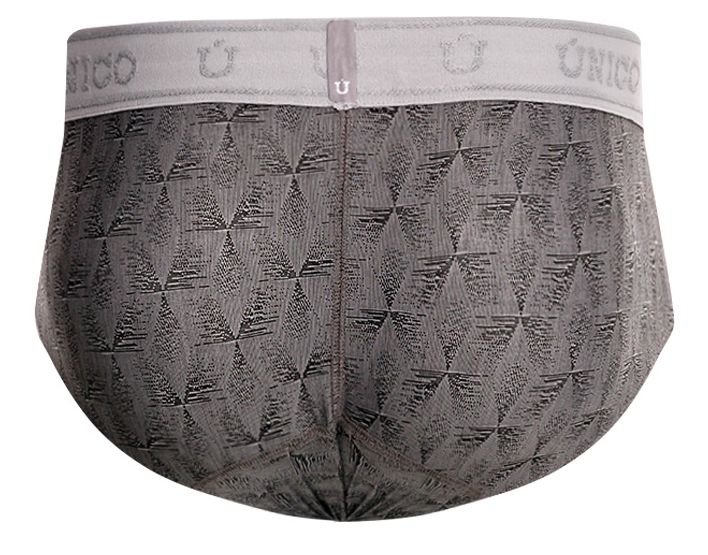 Mundo Unico Men's Underwear 25050101103 Chisell Briefs Color 59-Gray