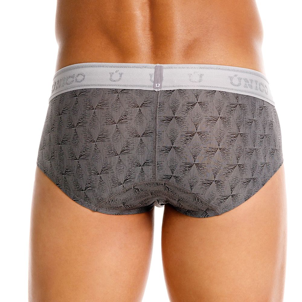 Mundo Unico Men's Underwear 25050101103 Chisell Briefs Color 59-Gray