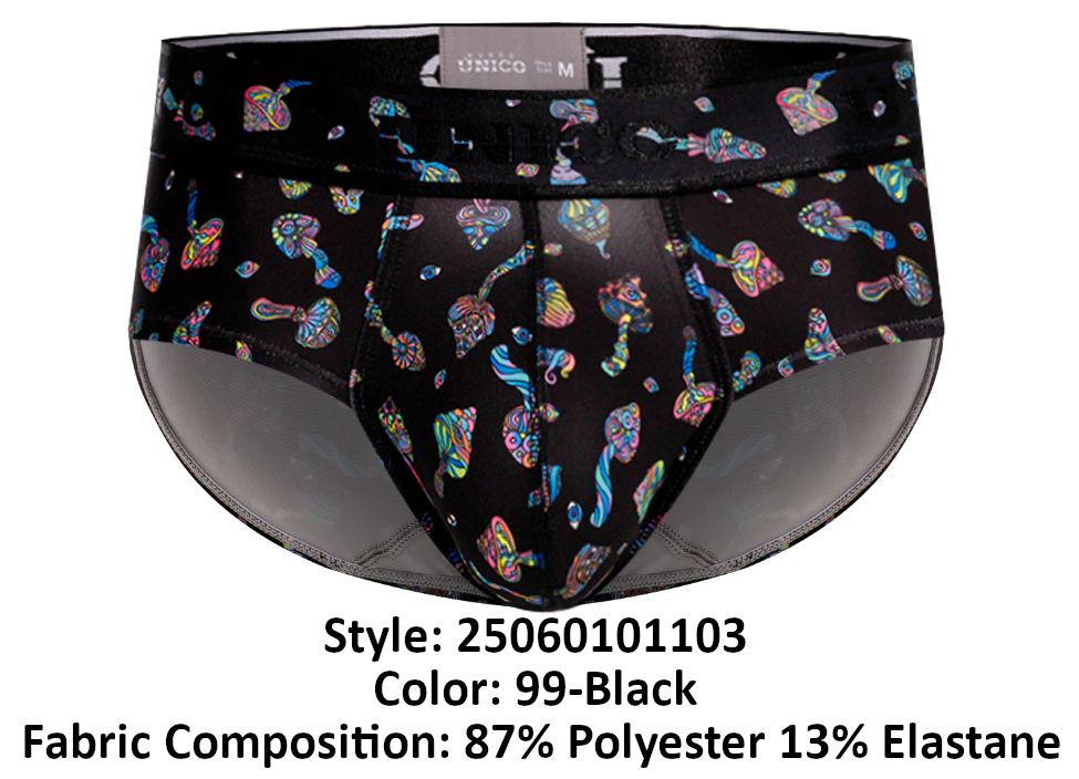 Mundo Unico Hongos Briefs Color 99-Black