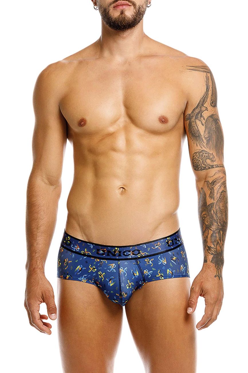 Mundo Unico Men's Underwear 25060101106 Pacer Briefs Color 46-Blue