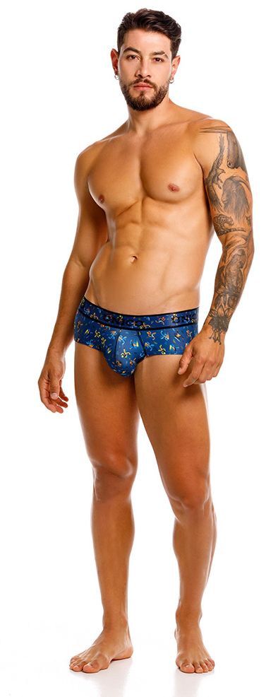 Mundo Unico Men's Underwear 25060101106 Pacer Briefs Color 46-Blue