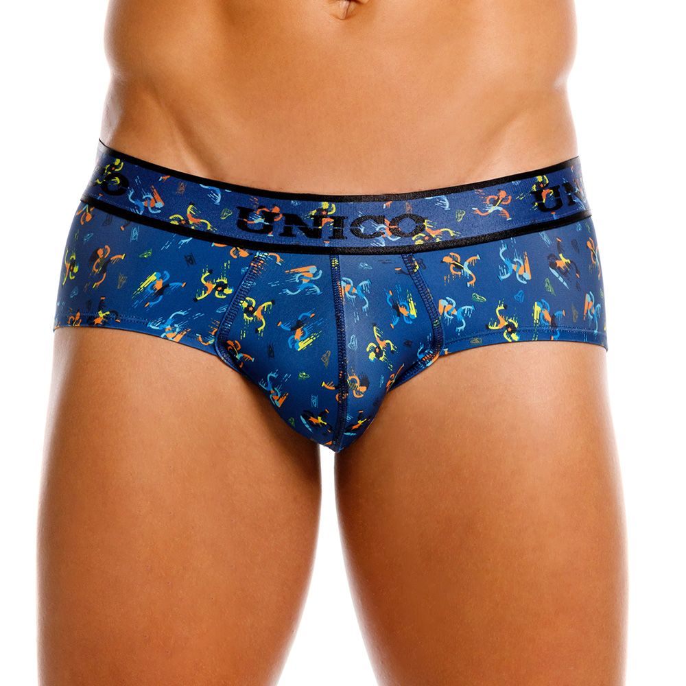 Mundo Unico Men's Underwear 25060101106 Pacer Briefs Color 46-Blue