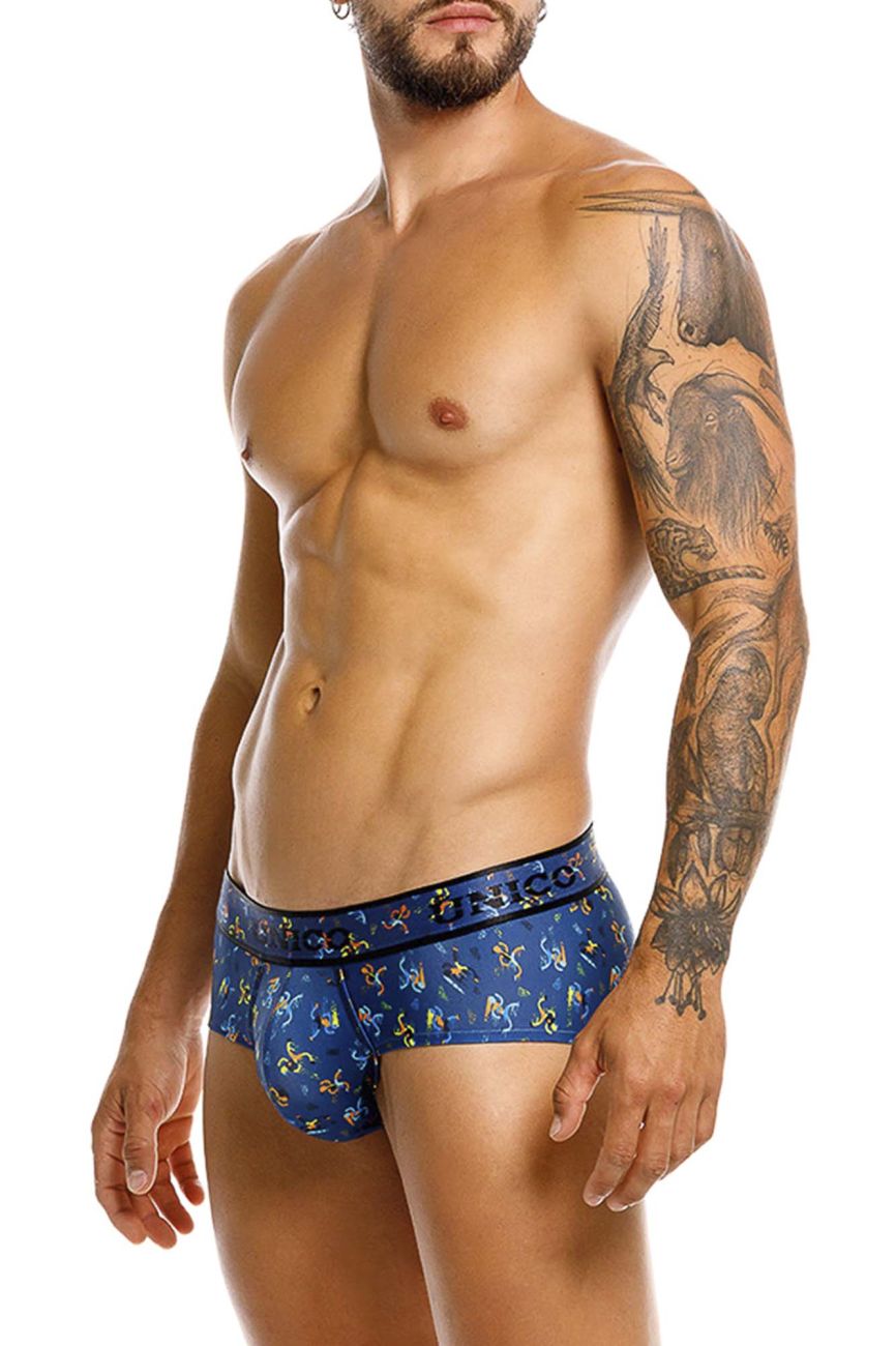 Mundo Unico Men's Underwear 25060101106 Pacer Briefs Color 46-Blue