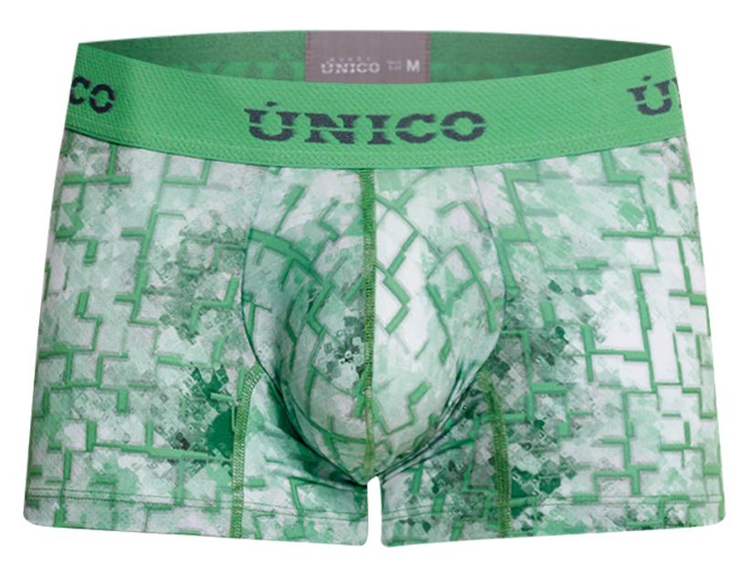 Mundo Unico Men's Underwear 26020100102 Piramide Trunks Color 43-Green