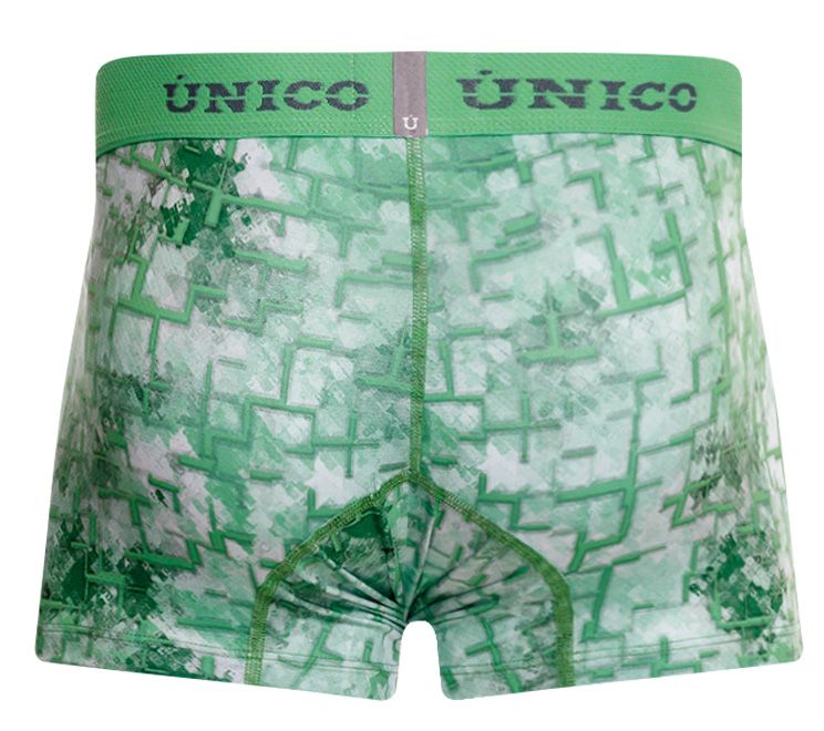 Mundo Unico Men's Underwear 26020100102 Piramide Trunks Color 43-Green