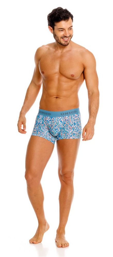 Mundo Unico Men's Underwear 26020100112 Lignina Trunks Color 46-Blue