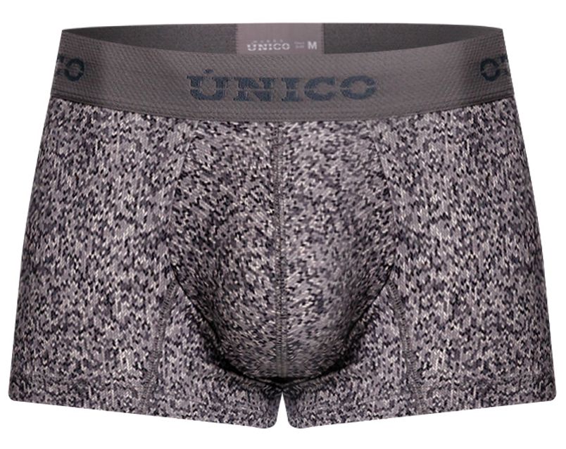 Mundo Unico Men's Underwear 26020100114 Suede Trunks Color 59-Gray
