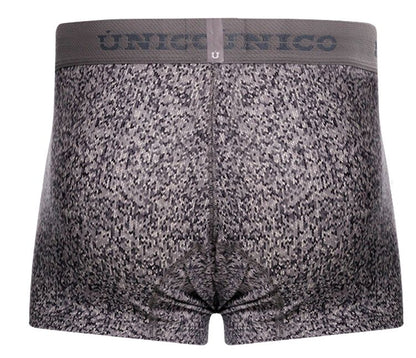Mundo Unico Men's Underwear 26020100114 Suede Trunks Color 59-Gray