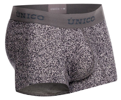 Mundo Unico Men's Underwear 26020100114 Suede Trunks Color 59-Gray