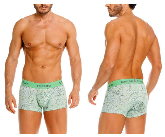 Mundo Unico Men's Underwear 26020100115 Hunos Trunks Color 43-Green
