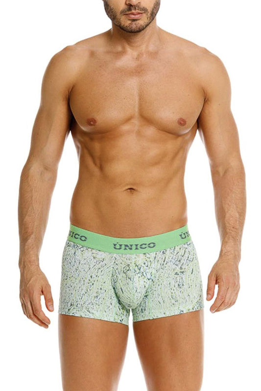 Mundo Unico Men's Underwear 26020100115 Hunos Trunks Color 43-Green