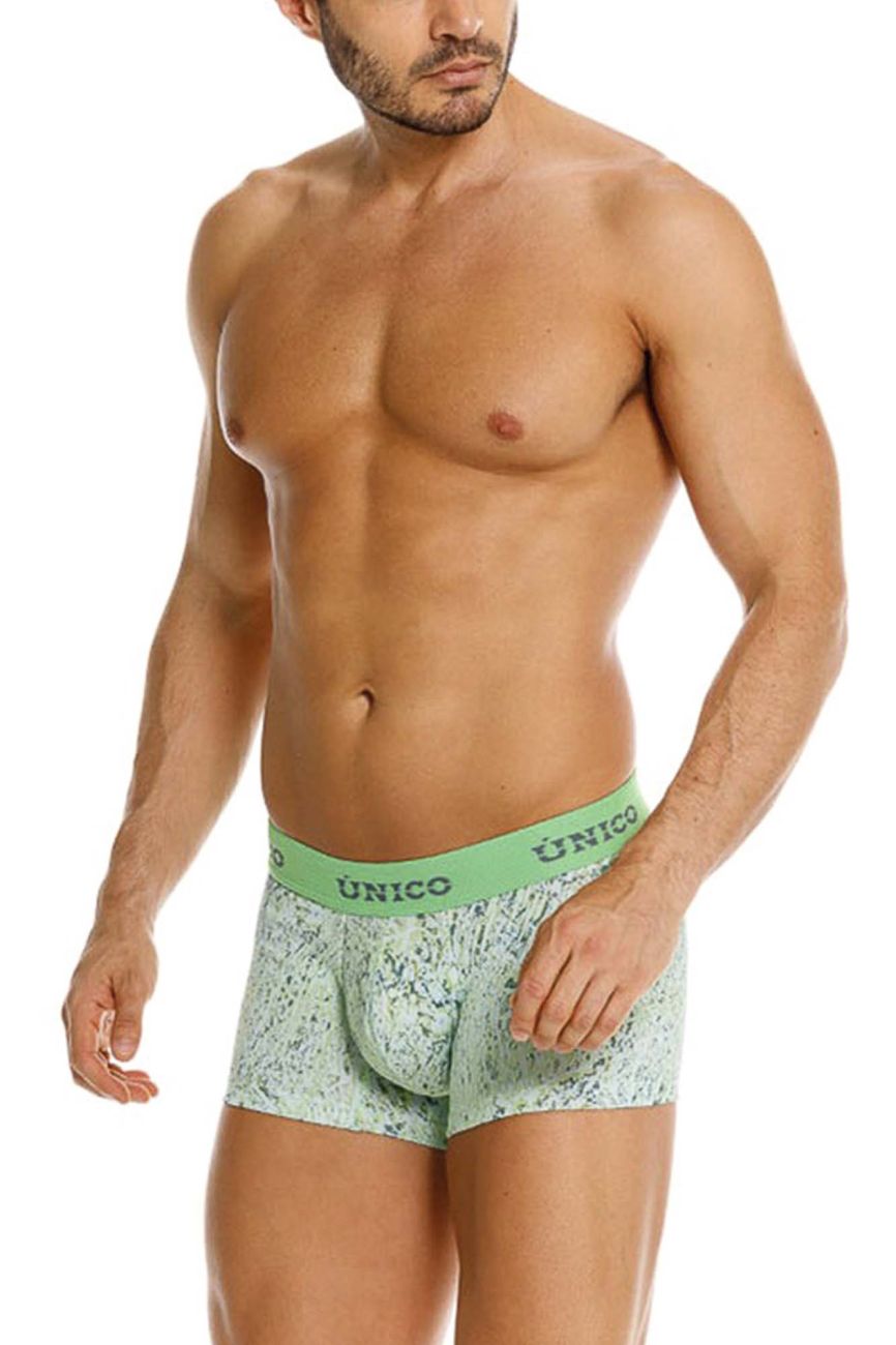 Mundo Unico Men's Underwear 26020100115 Hunos Trunks Color 43-Green