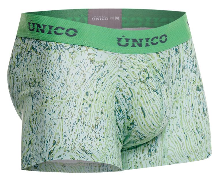 Mundo Unico Men's Underwear 26020100115 Hunos Trunks Color 43-Green