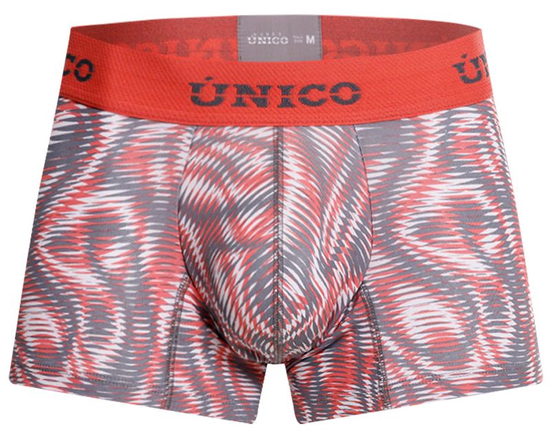 Mundo Unico Men's Underwear 26020100116 Acanalado Trunks Color 22-Pink