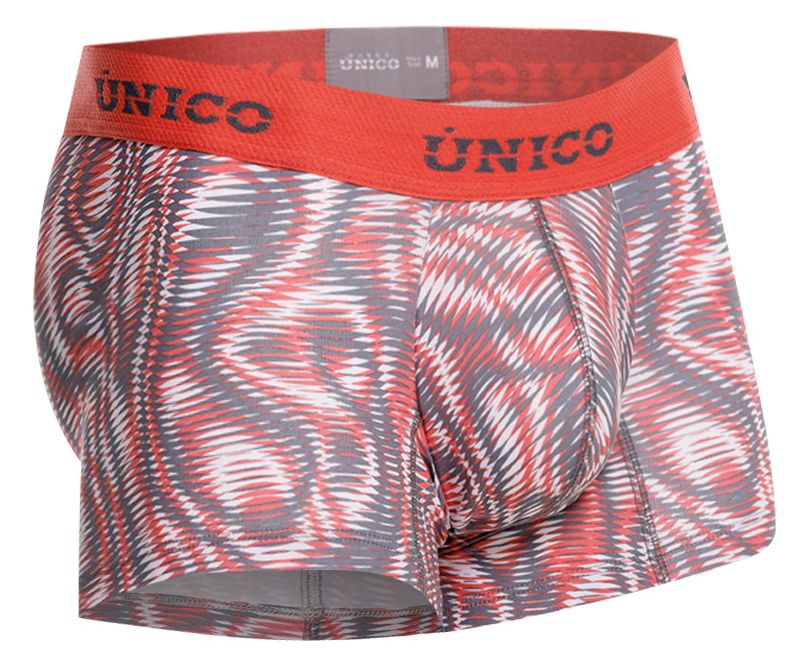 Mundo Unico Men's Underwear 26020100116 Acanalado Trunks Color 22-Pink