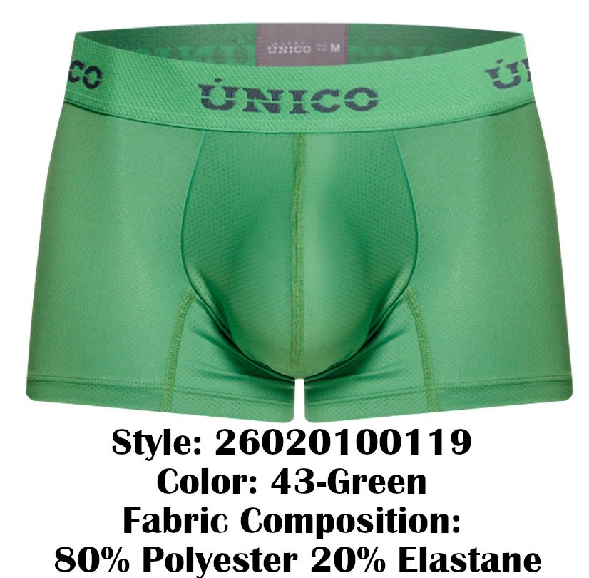 Mundo Unico Men's Underwear 26020100119 Frog Trunks Color 43-Green