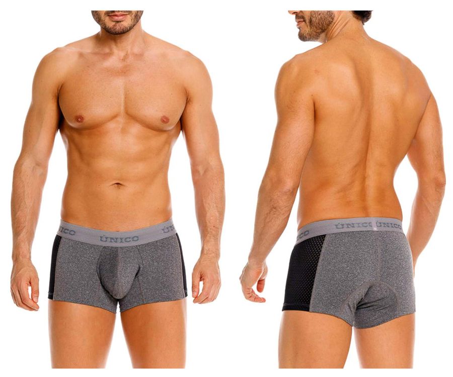 Mundo Unico Men's Underwear 26020100121 Brio Trunks Color 59-Gray