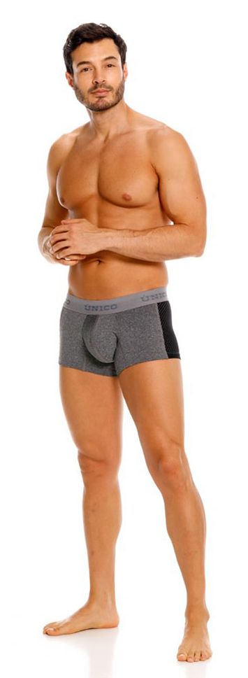 Mundo Unico Men's Underwear 26020100121 Brio Trunks Color 59-Gray