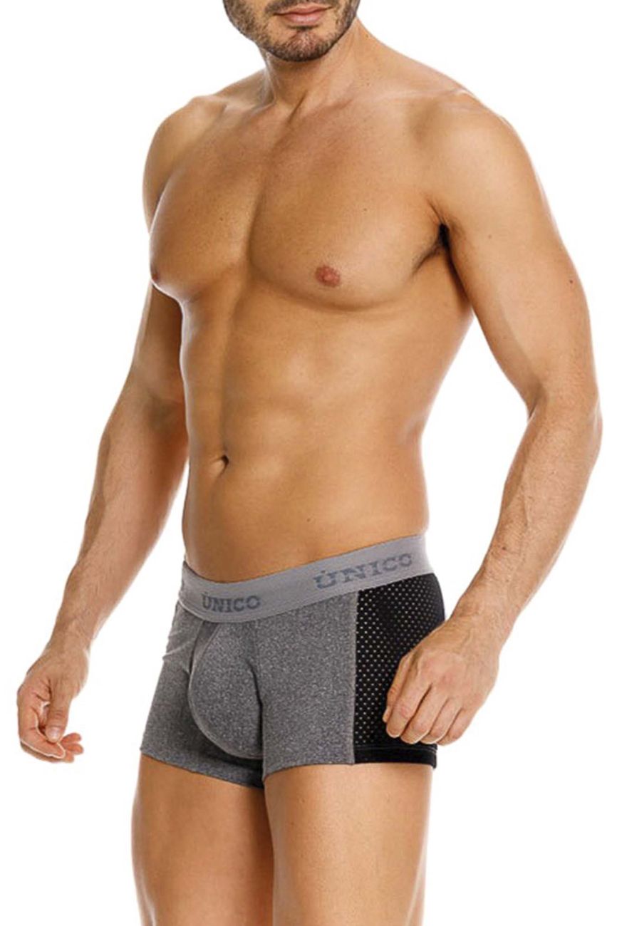 Mundo Unico Men's Underwear 26020100121 Brio Trunks Color 59-Gray