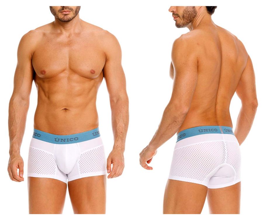 Mundo Unico Men's Underwear 26020100122 Sedoso Trunks Color 00-White