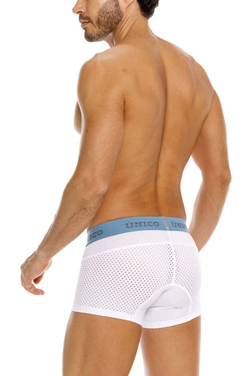Mundo Unico Men's Underwear 26020100122 Sedoso Trunks Color 00-White