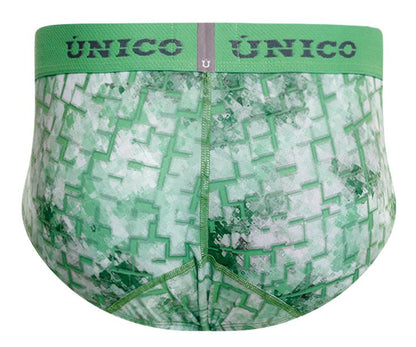 Mundo Unico Men's Underwear 26020101102 Piramide Briefs Color 43-Green