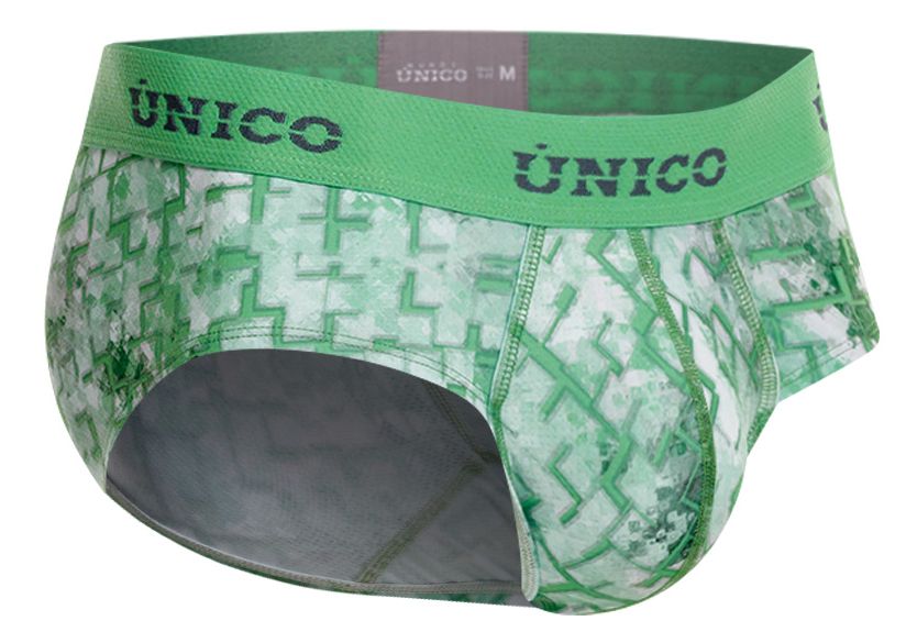 Mundo Unico Men's Underwear 26020101102 Piramide Briefs Color 43-Green