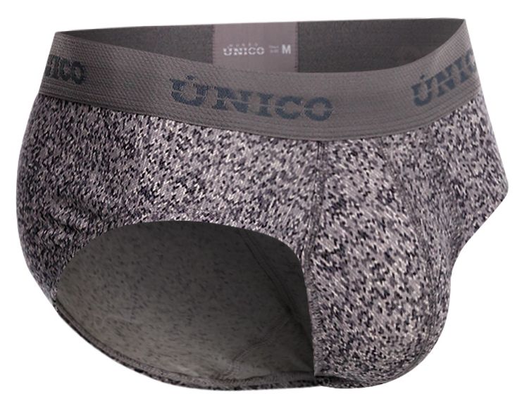 Mundo Unico Men's Underwear 26020101114 Suede Briefs Color 59-Gray