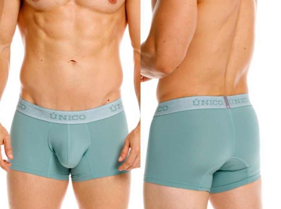 Mundo Unico Men's Underwear 26040100121 Ceramic Trunks Color 43-Green