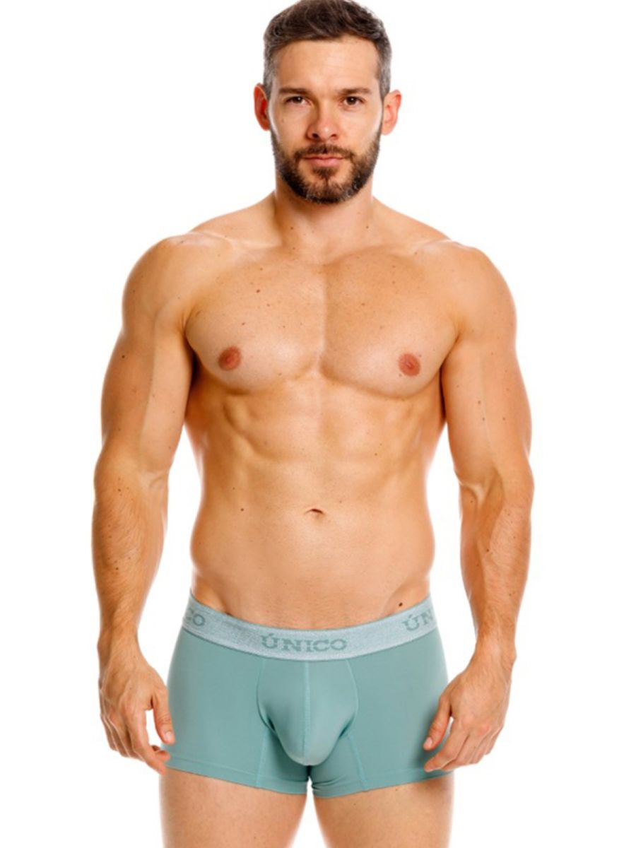 Mundo Unico Men's Underwear 26040100121 Ceramic Trunks Color 43-Green
